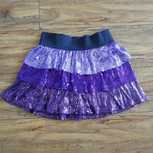 Girl's sequined layered skirt NWOT